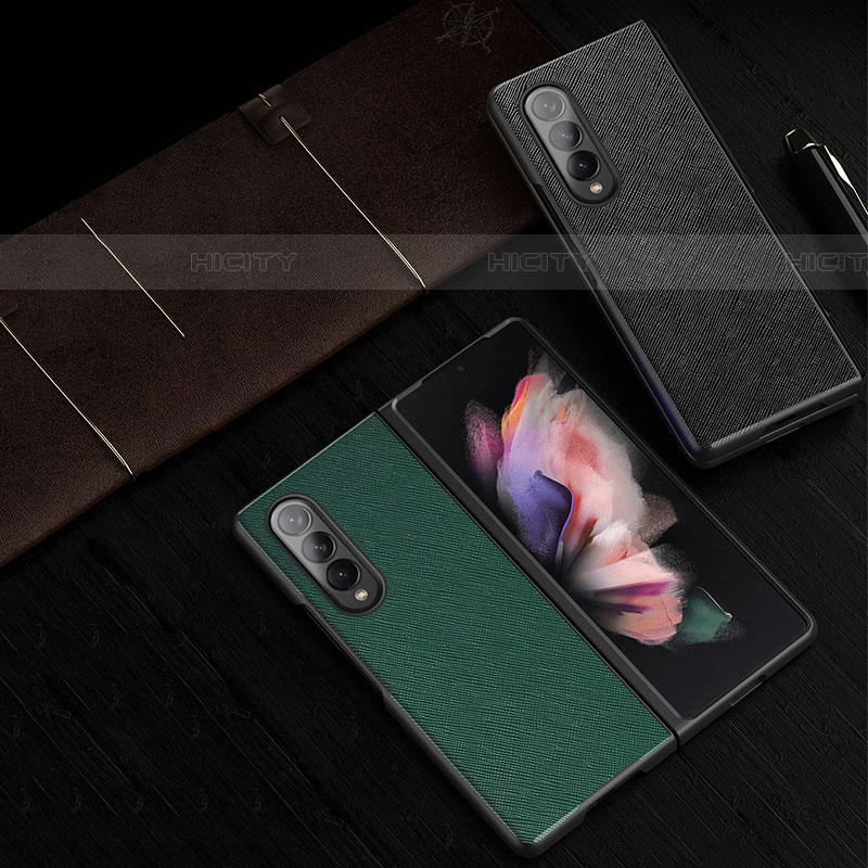 Custodia Lusso Pelle e Plastica Opaca Cover L06 per Samsung Galaxy Z Fold4 5G