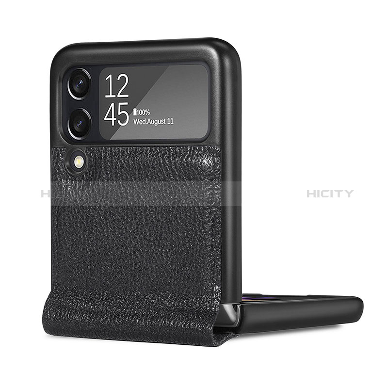 Custodia Lusso Pelle e Plastica Opaca Cover L07 per Samsung Galaxy Z Flip3 5G