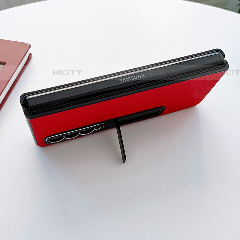 Custodia Lusso Pelle e Plastica Opaca Cover L09 per Samsung Galaxy Z Fold4 5G