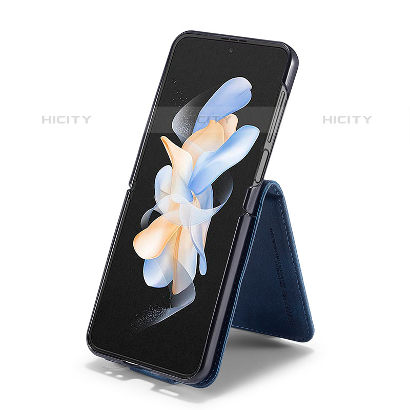 Custodia Lusso Pelle e Plastica Opaca Cover LC1 per Samsung Galaxy Z Flip5 5G