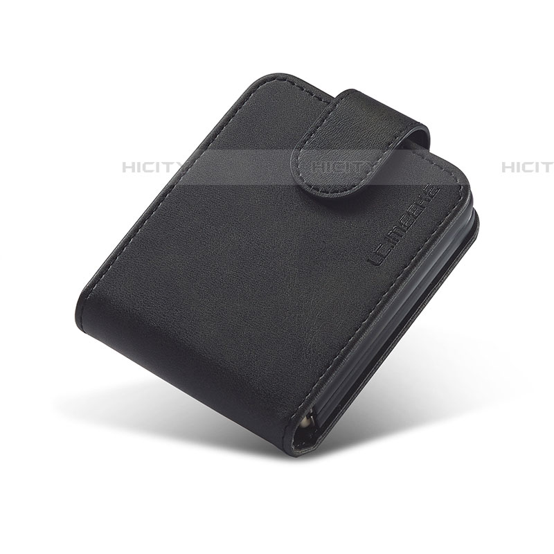 Custodia Lusso Pelle e Plastica Opaca Cover LC2 per Samsung Galaxy Z Flip4 5G