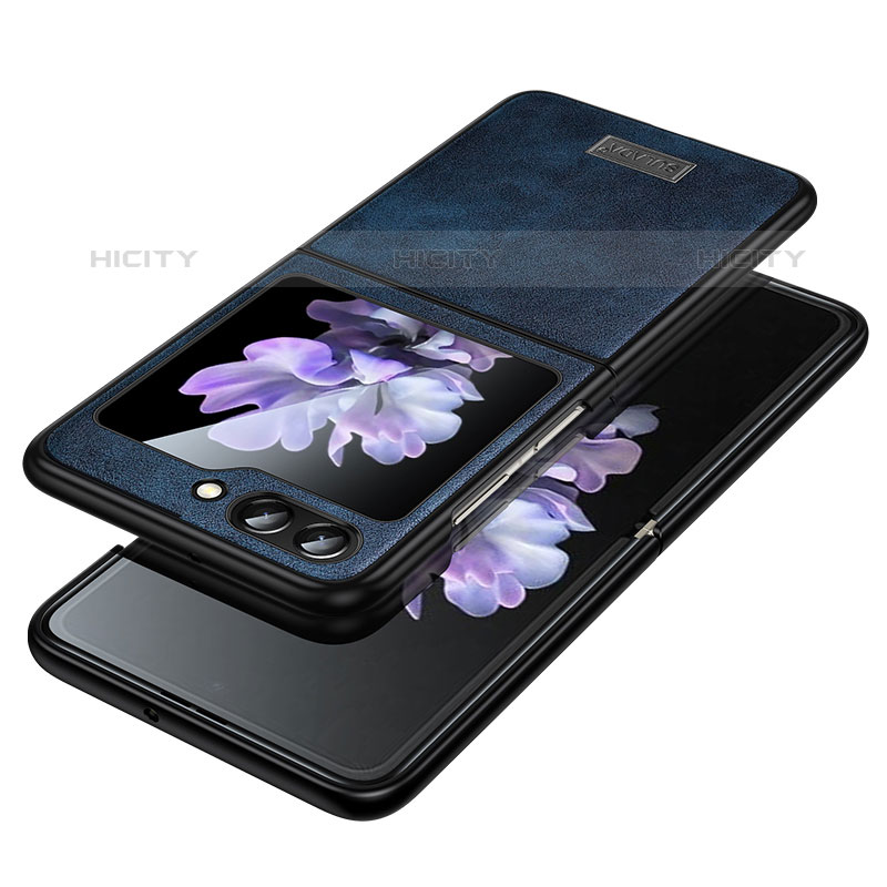 Custodia Lusso Pelle e Plastica Opaca Cover LD2 per Samsung Galaxy Z Flip5 5G