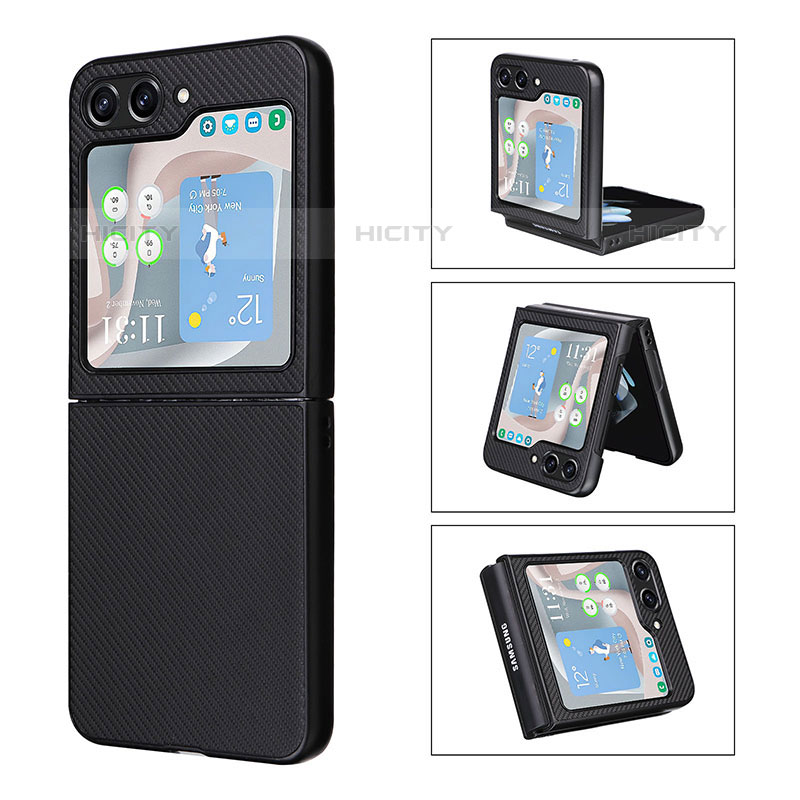 Custodia Lusso Pelle e Plastica Opaca Cover LZ3 per Samsung Galaxy Z Flip5 5G