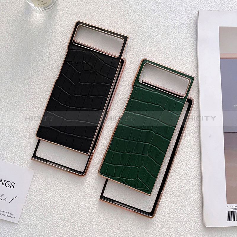 Custodia Lusso Pelle e Plastica Opaca Cover per Xiaomi Mix Fold 2 5G