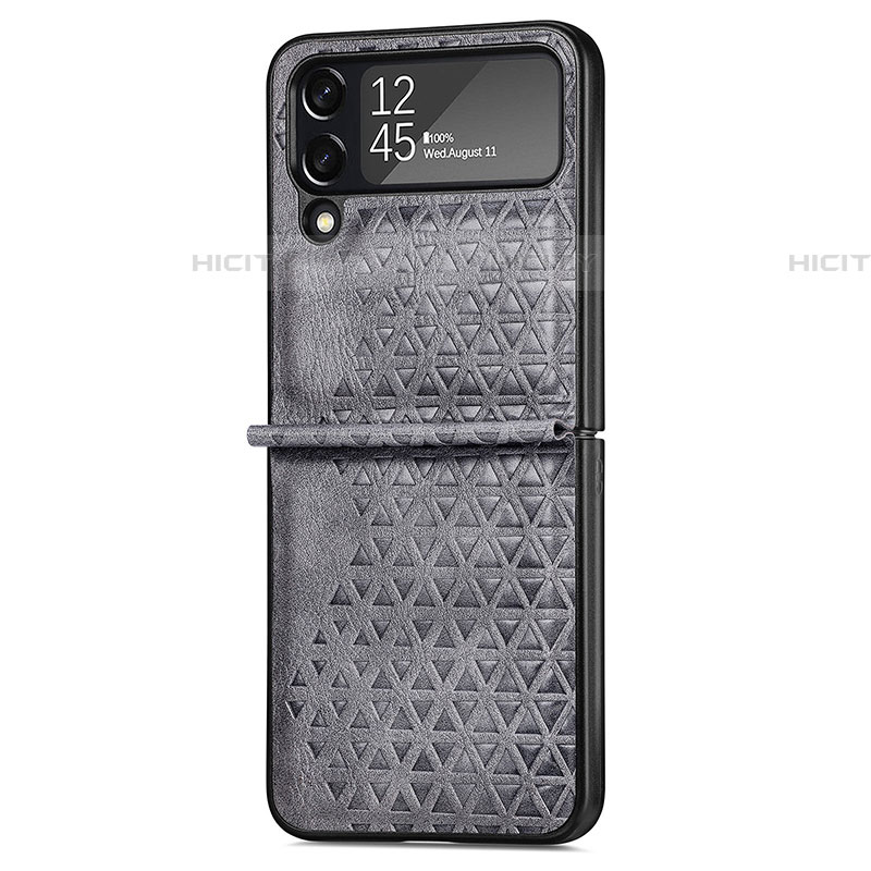 Custodia Lusso Pelle e Plastica Opaca Cover R02 per Samsung Galaxy Z Flip4 5G