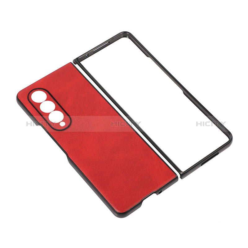 Custodia Lusso Pelle e Plastica Opaca Cover R02 per Samsung Galaxy Z Fold3 5G