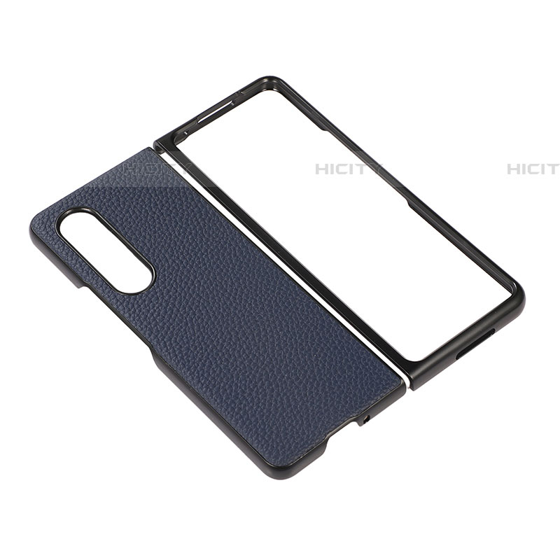 Custodia Lusso Pelle e Plastica Opaca Cover R03 per Samsung Galaxy Z Fold4 5G