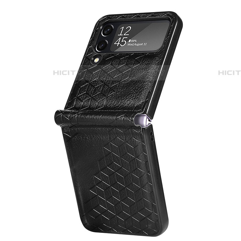 Custodia Lusso Pelle e Plastica Opaca Cover R04 per Samsung Galaxy Z Flip4 5G