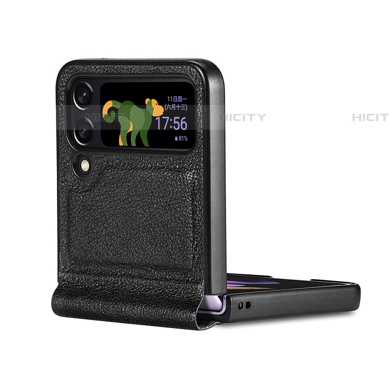 Custodia Lusso Pelle e Plastica Opaca Cover R05 per Samsung Galaxy Z Flip4 5G