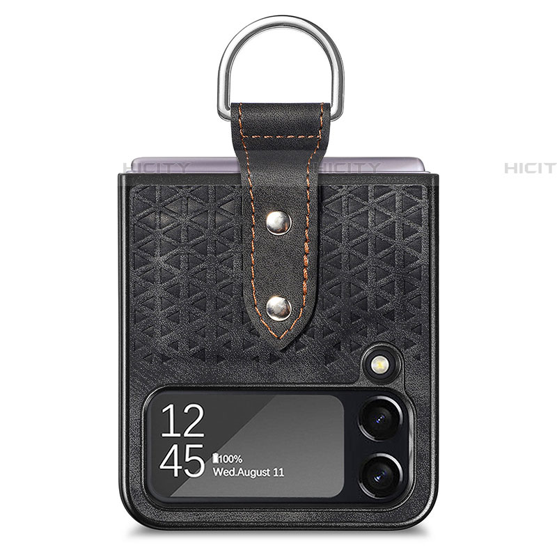 Custodia Lusso Pelle e Plastica Opaca Cover R07 per Samsung Galaxy Z Flip4 5G