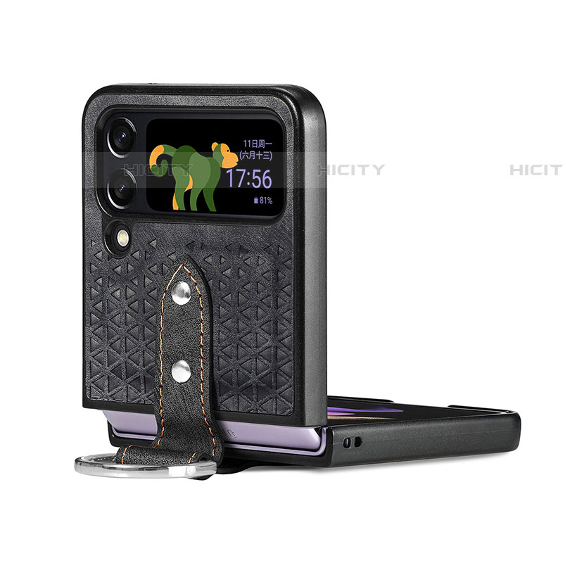 Custodia Lusso Pelle e Plastica Opaca Cover R07 per Samsung Galaxy Z Flip4 5G