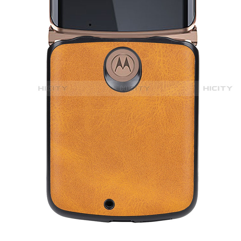 Custodia Lusso Pelle e Plastica Opaca Cover S02 per Motorola Moto RAZR (2022) 5G