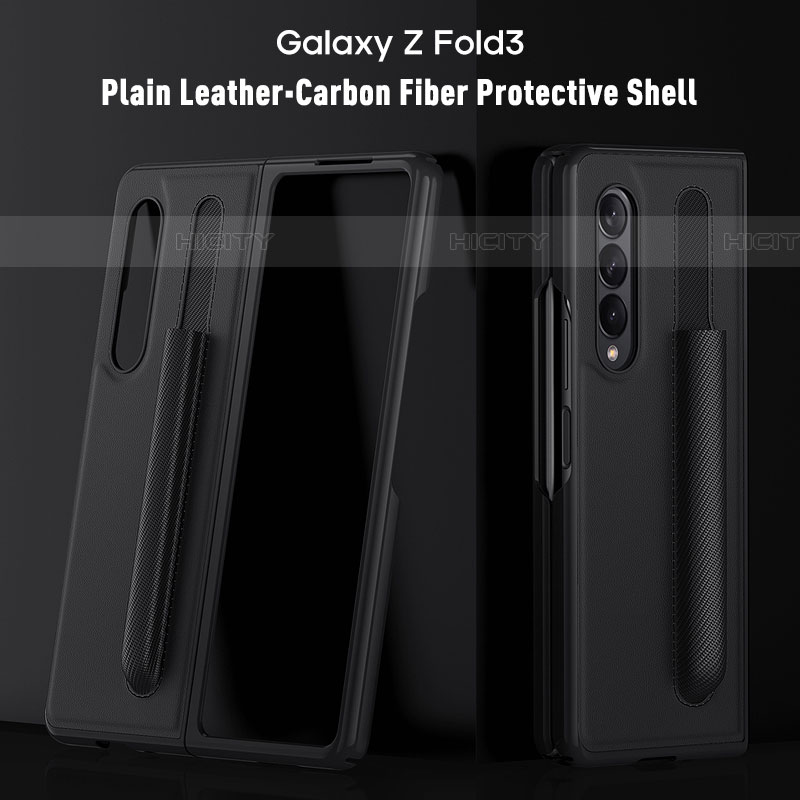 Custodia Lusso Pelle e Plastica Opaca Cover S02 per Samsung Galaxy Z Fold4 5G