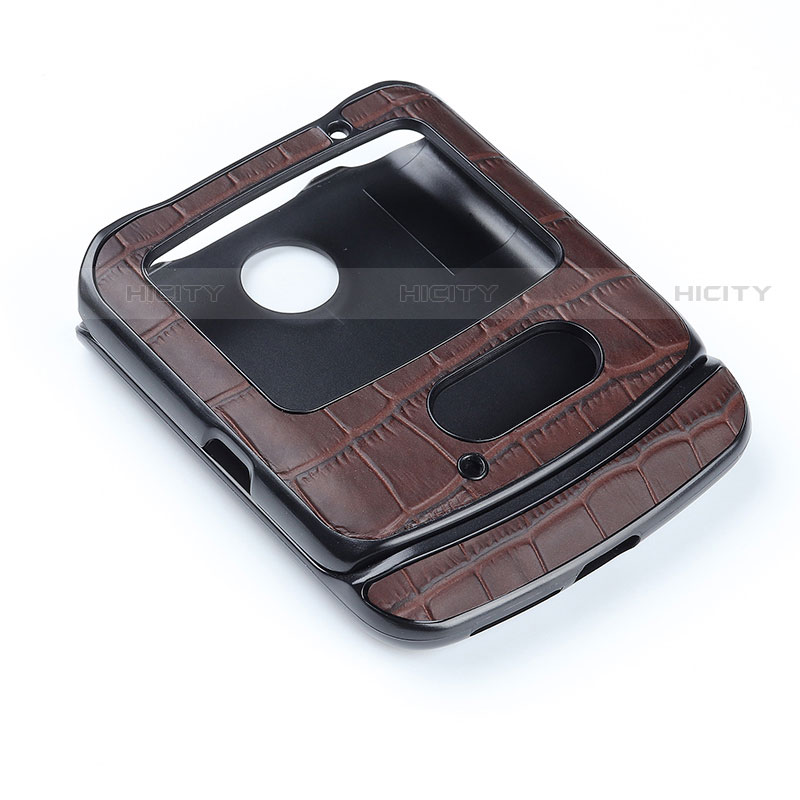 Custodia Lusso Pelle e Plastica Opaca Cover S04 per Motorola Moto RAZR (2022) 5G