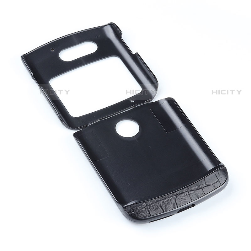 Custodia Lusso Pelle e Plastica Opaca Cover S04 per Motorola Moto RAZR (2022) 5G