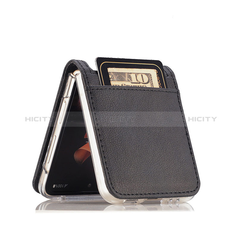 Custodia Lusso Pelle e Plastica Opaca Cover SD1 per Huawei P60 Pocket