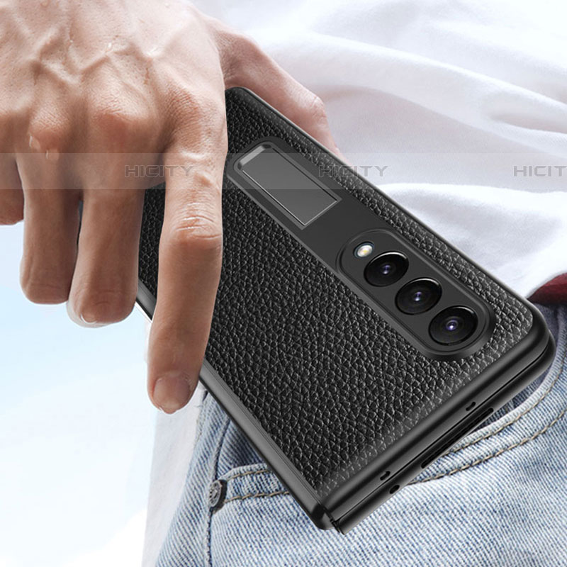 Custodia Lusso Pelle e Plastica Opaca Cover T01 per Samsung Galaxy Z Fold4 5G