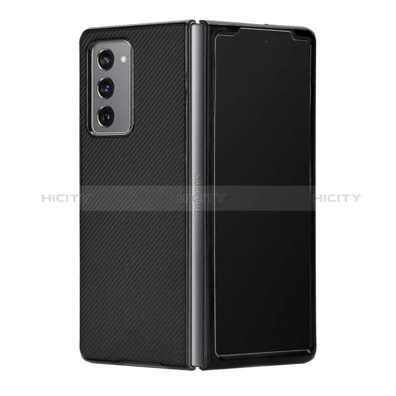 Custodia Lusso Pelle e Plastica Opaca Cover T03 per Samsung Galaxy Z Fold2 5G