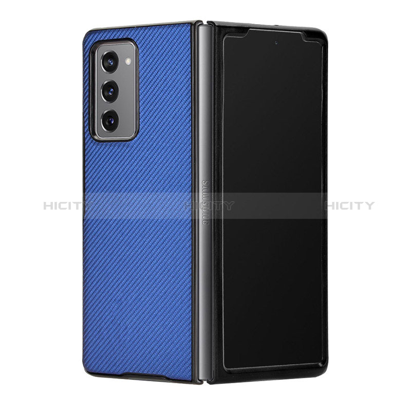 Custodia Lusso Pelle e Plastica Opaca Cover T03 per Samsung Galaxy Z Fold2 5G