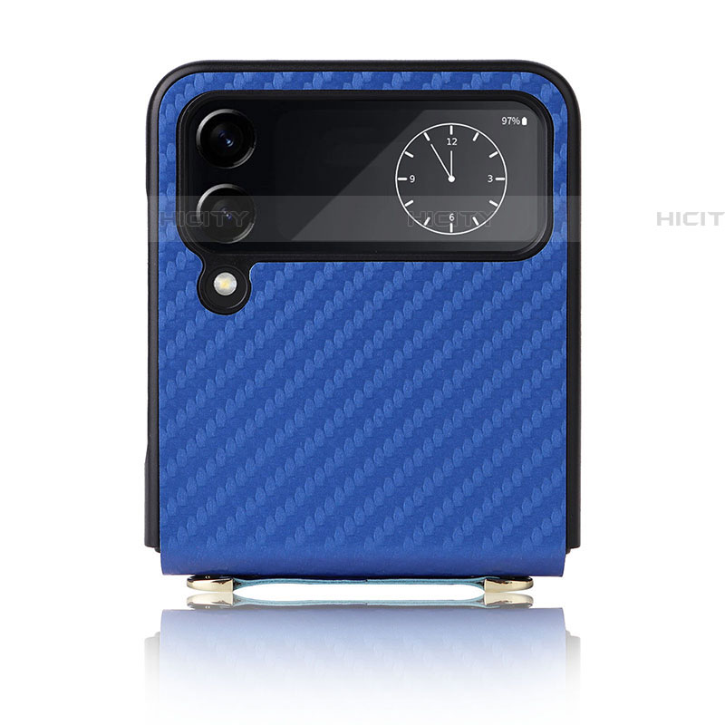 Custodia Lusso Pelle e Plastica Opaca Cover T05 per Samsung Galaxy Z Flip4 5G