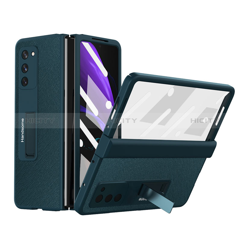 Custodia Lusso Pelle e Plastica Opaca Cover Z06 per Samsung Galaxy Z Fold2 5G