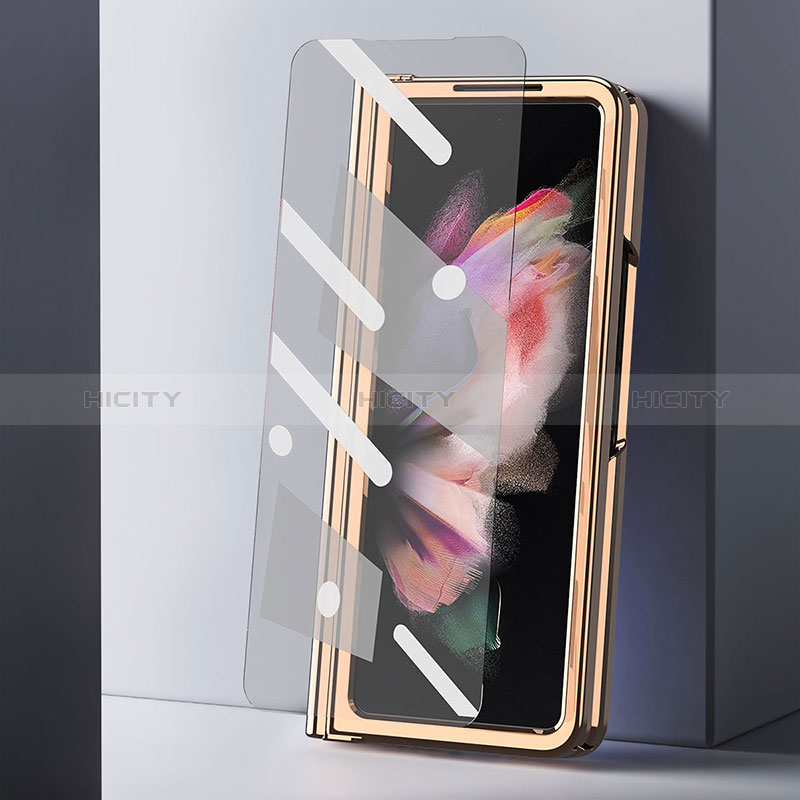 Custodia Lusso Pelle e Plastica Opaca Cover ZL3 per Samsung Galaxy Z Fold3 5G
