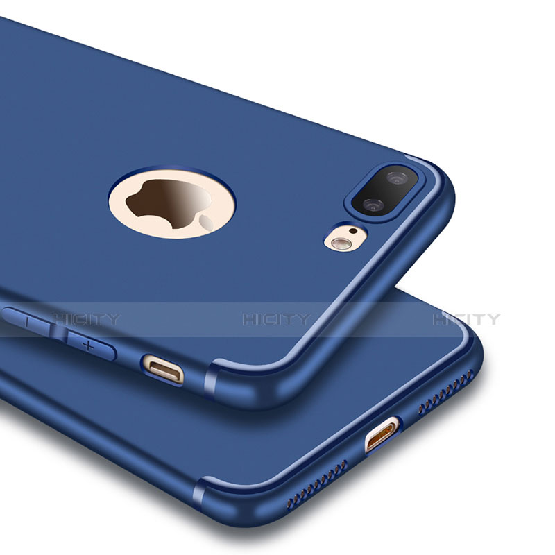 Custodia Morbida Silicone Lucido C06 per Apple iPhone 7 Plus Blu