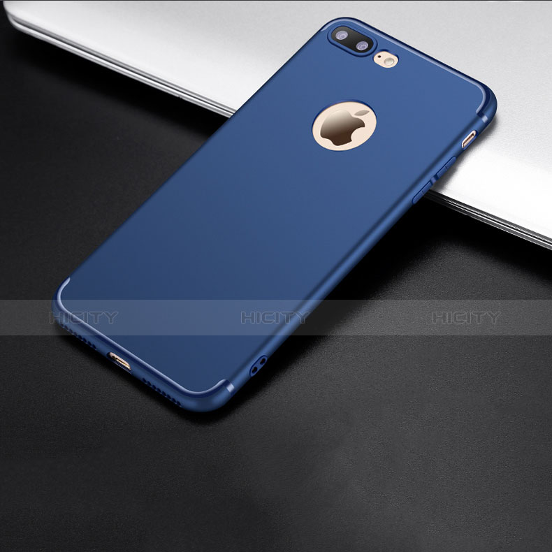 Custodia Morbida Silicone Lucido C06 per Apple iPhone 7 Plus Blu