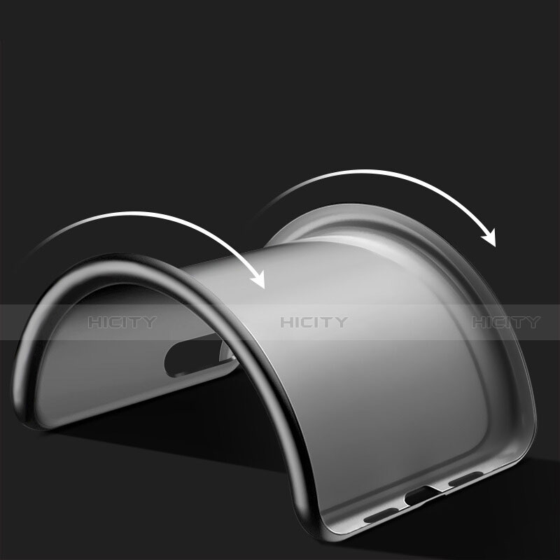 Custodia Morbida Silicone Lucido per Apple iPhone SE (2020) Nero