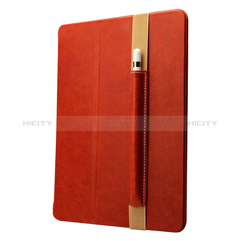 Custodia Pelle Elastico Cover Manicotto Staccabile P01 per Apple Pencil Apple iPad Pro 12.9 Rosso