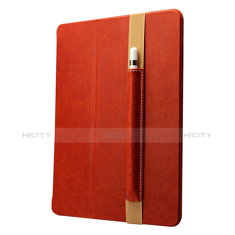 Custodia Pelle Elastico Cover Manicotto Staccabile P01 per Apple Pencil Apple New iPad 9.7 (2017) Rosso