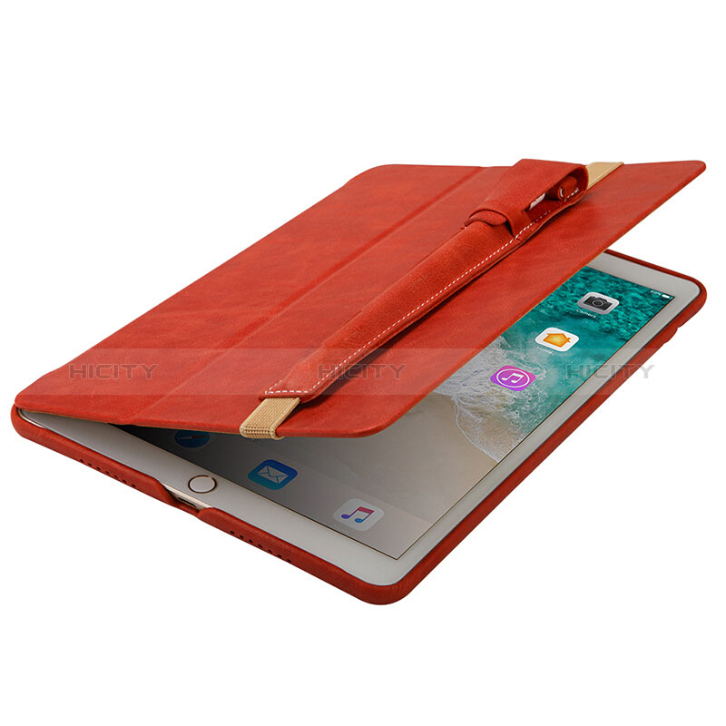 Custodia Pelle Elastico Cover Manicotto Staccabile P02 per Apple Pencil Apple iPad Pro 10.5 Rosso