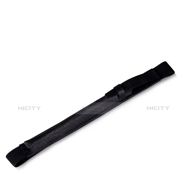 Custodia Pelle Elastico Cover Manicotto Staccabile P03 per Apple Pencil Apple New iPad 9.7 (2017) Nero