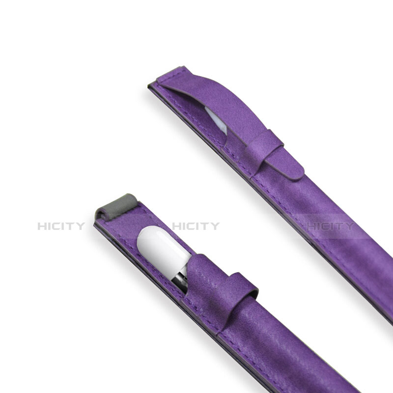Custodia Pelle Elastico Cover Manicotto Staccabile P03 per Apple Pencil Apple New iPad 9.7 (2017) Viola
