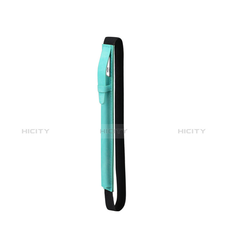 Custodia Pelle Elastico Cover Manicotto Staccabile P03 per Apple Pencil Apple New iPad 9.7 (2018) Verde