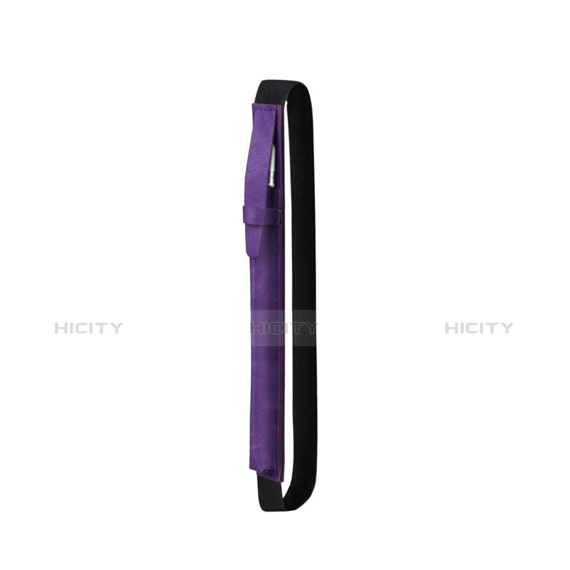 Custodia Pelle Elastico Cover Manicotto Staccabile P03 per Apple Pencil Apple New iPad 9.7 (2018) Viola