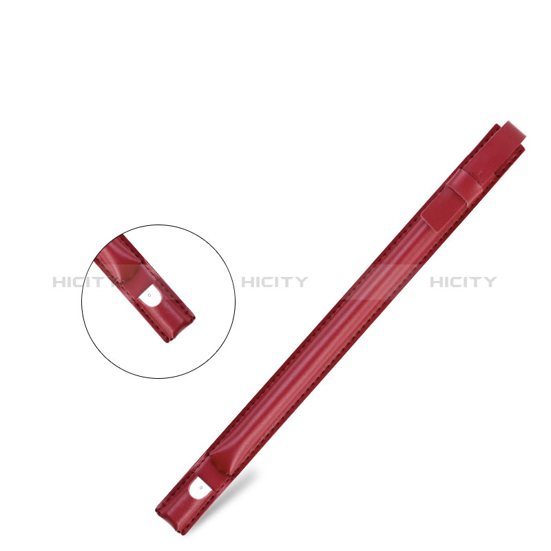 Custodia Pelle Elastico Cover Manicotto Staccabile P04 per Apple Pencil Apple iPad Pro 10.5 Rosso