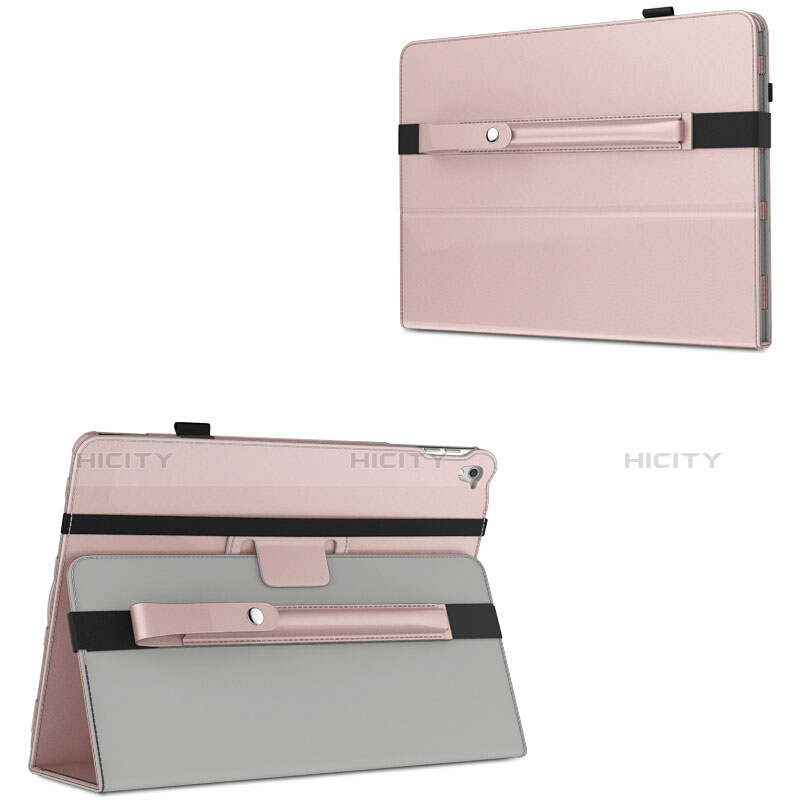Custodia Pelle Elastico Cover Manicotto Staccabile per Apple Pencil Apple iPad Pro 9.7 Oro Rosa
