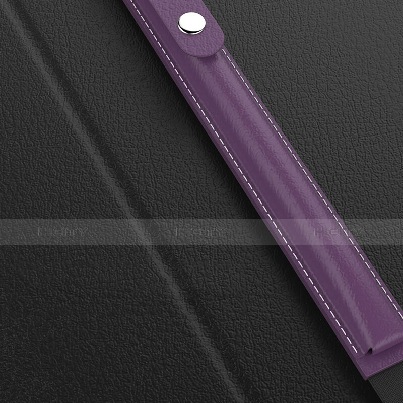 Custodia Pelle Elastico Cover Manicotto Staccabile per Apple Pencil Apple iPad Pro 9.7 Viola