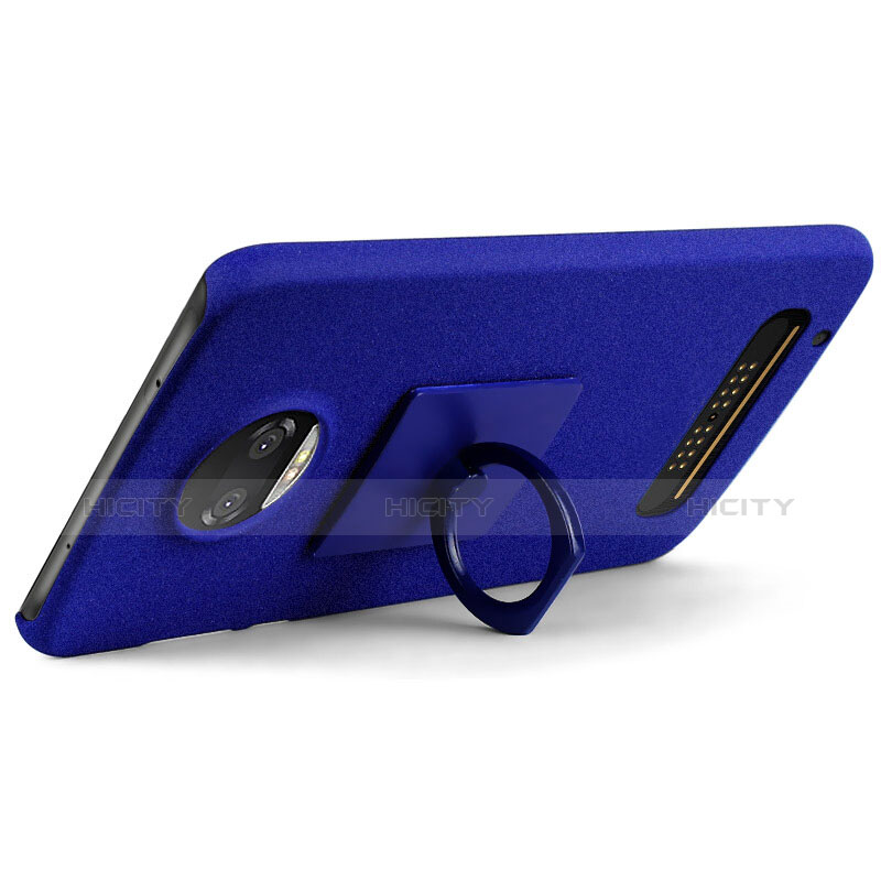 Custodia Plastica Cover Rigida Sabbie Mobili per Motorola Moto Z Play Blu