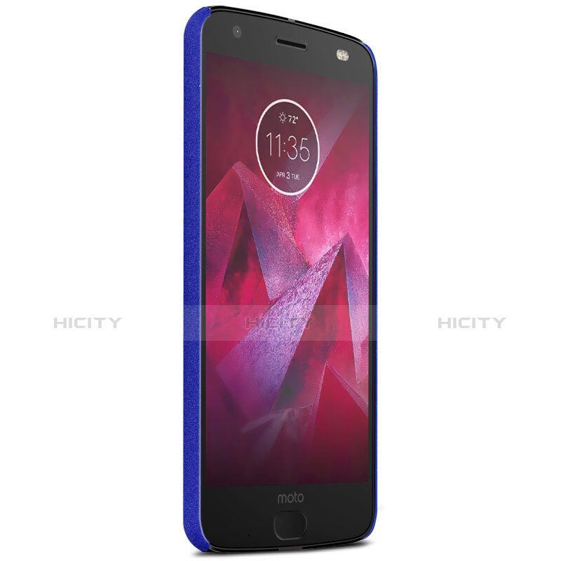 Custodia Plastica Cover Rigida Sabbie Mobili per Motorola Moto Z Play Blu