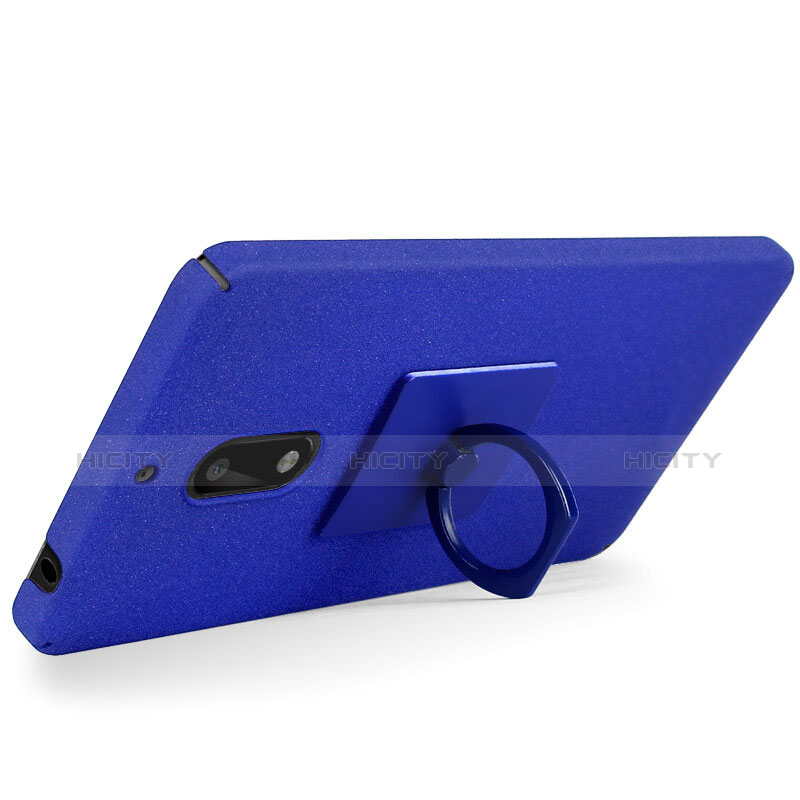 Custodia Plastica Cover Rigida Sabbie Mobili per Nokia 6 Blu