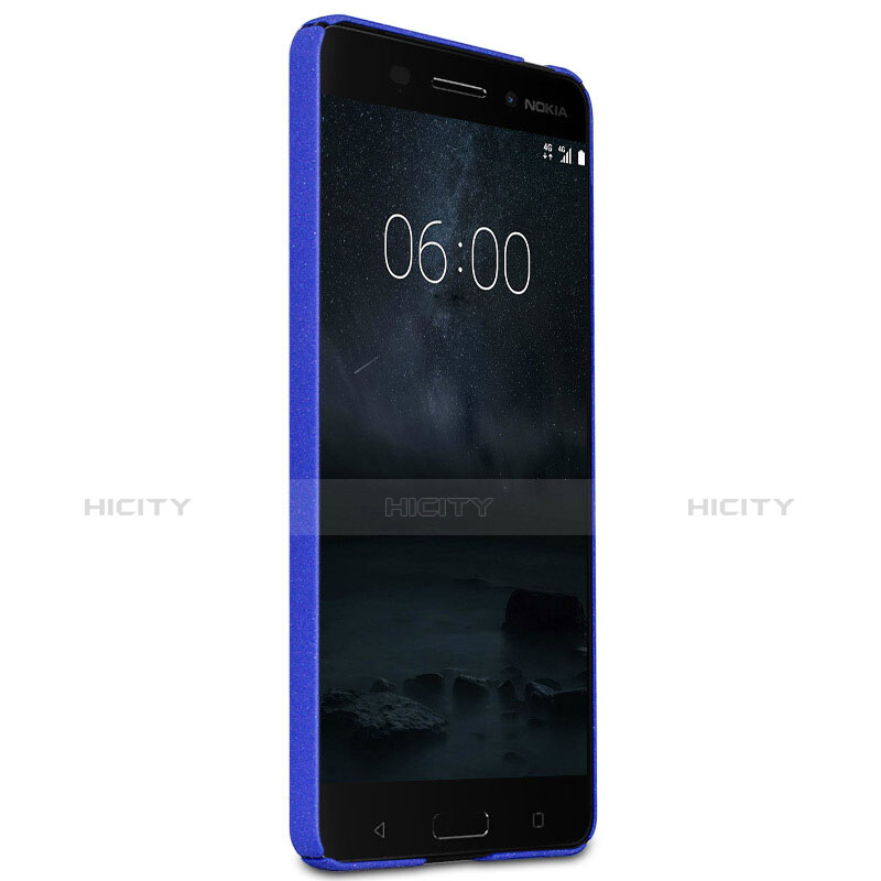 Custodia Plastica Cover Rigida Sabbie Mobili per Nokia 6 Blu