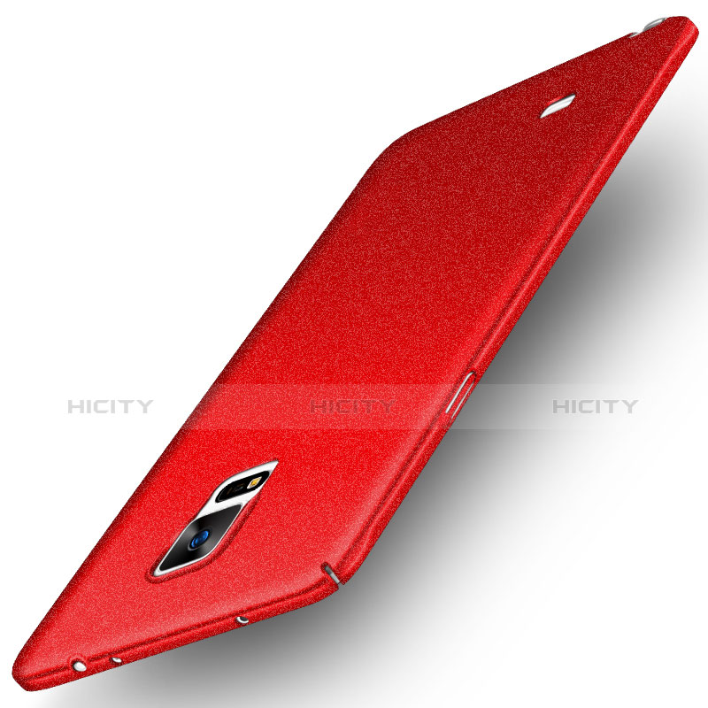 Custodia Plastica Cover Rigida Sabbie Mobili per Samsung Galaxy Note 4 Duos N9100 Dual SIM Rosso