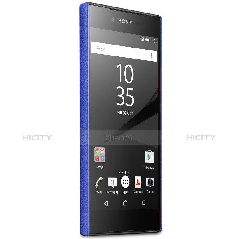 Custodia Plastica Cover Rigida Sabbie Mobili per Sony Xperia XA1 Blu