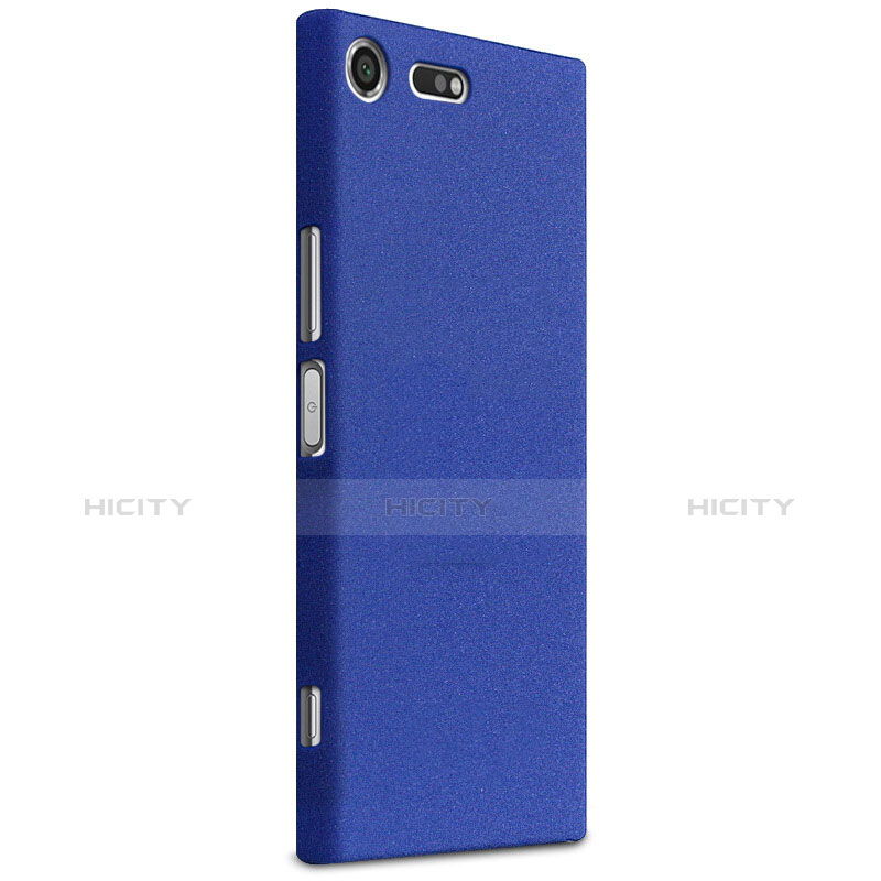 Custodia Plastica Cover Rigida Sabbie Mobili per Sony Xperia XZ Premium Blu
