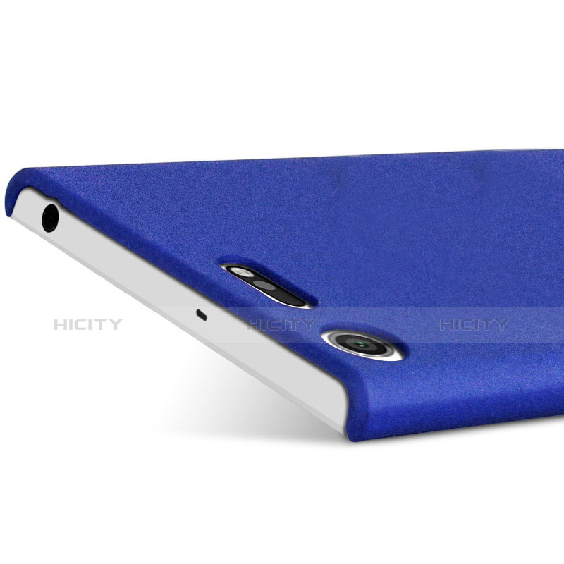 Custodia Plastica Cover Rigida Sabbie Mobili per Sony Xperia XZ Premium Blu