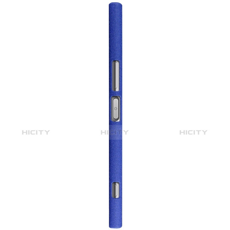 Custodia Plastica Cover Rigida Sabbie Mobili per Sony Xperia XZ Premium Blu