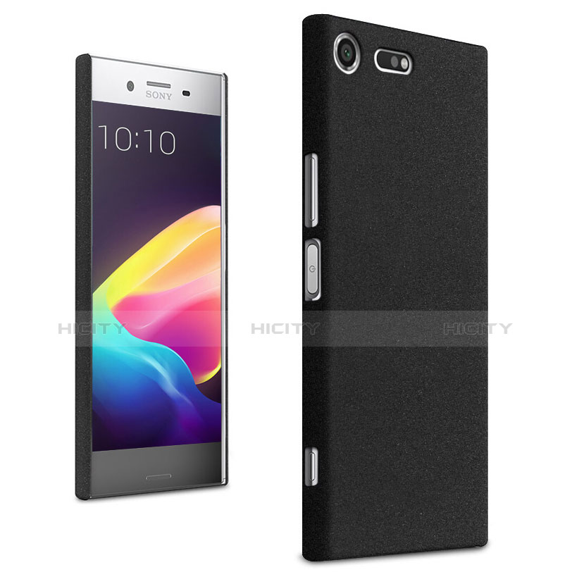 Custodia Plastica Cover Rigida Sabbie Mobili per Sony Xperia XZ Premium Nero