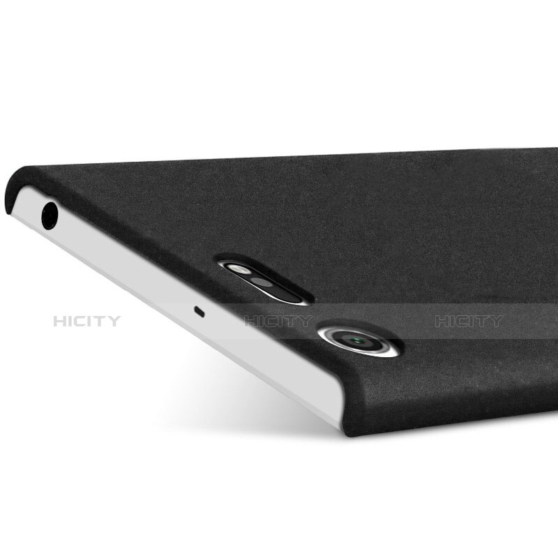 Custodia Plastica Cover Rigida Sabbie Mobili per Sony Xperia XZ Premium Nero